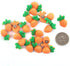 20 pcs Cute Resin Carrot Shape Loop Sewing Coat Buttons -20mm -13/16"...