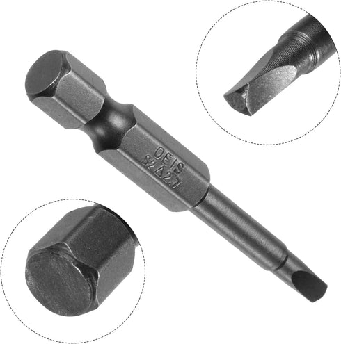 6pcs TA1.8-TA3 Triangle Screwdriver Bit 1/4" Hex Shank 2" Length Magnetic Tri-angle Screw Driver Power Tool...