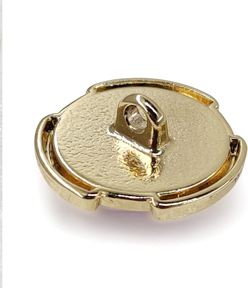 Beveled Cut Purple Glass Gap Edges Sewing Shank Buttons 20 Pcs - 18mm, 23/32"...