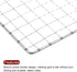 Square BBQ Grill Net 7.9"x15.7" Galvanized Iron Barbecue Mesh Mat for Baking Smoking Charcoal Grilling Roasting...