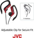 JVC HAEBR80B Sports Clip Headphones (Black)...