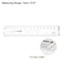 2pcs Film Flexible Ruler 6 Inch 0.1mm Scale PET Plastic Folding Straight Ruler Calibration Soft Ruler Measuring Tool for Factory, Transparent...