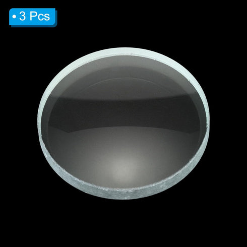 PATIKIL 6" (150mm) Focal Length Double Concave Lens, 3 Pack 50mm Diameter 6mm Height Glass Optically Polished Round Edges Lens for Physics Experim...