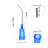 24pcs Blunt Tip Dispensing Needle 22 Gauge 1 Inch Screw Interface Bent Flow Design Bent Dispensing Tips with Luer Lock for Adhesive Glue Dispensin...
