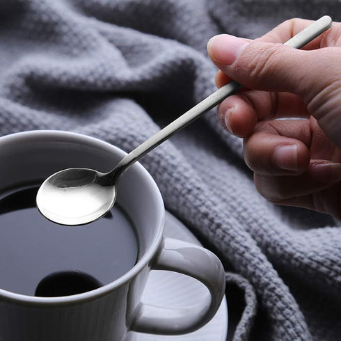 Pack of 8, Stainless Steel Espresso Spoons, findTop Mini Teaspoons Set for Coffee British Tea Dessert Cake Ice Cream Cappuccino, 5.3 Inch...