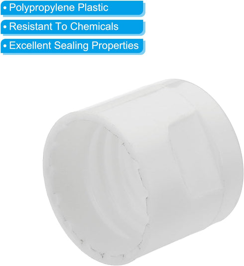 PATIKIL Twist Bottle Caps, 24Pcs 20/410 Squeeze Flip Bottle Cap Replacement Caps for Glue Dispensing Bottles Dispensing Caps Paint Bottles, White...