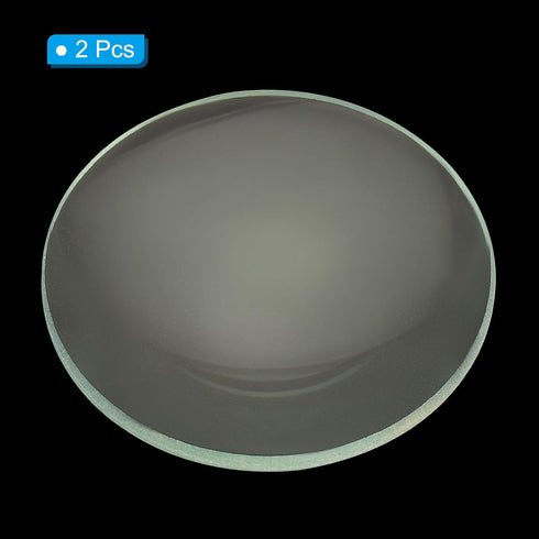 PATIKIL 4" (100mm) Focal Length Double Convex Lens, 2 Pack 50mm Diameter 9mm Height Glass Optically Polished Round Edges Lens for Physics Experime...