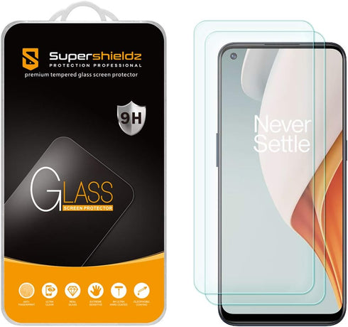 Supershieldz (2 Pack) Designed for OnePlus Nord N100 Tempered Glass Screen Protector, Anti Scratch, Bubble Free...