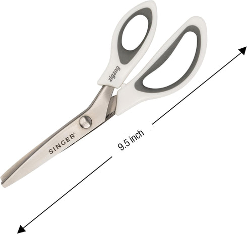 SINGER 9" Pinking Shears - Zig Zag Scissors for Fabric...