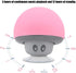 Mini Bluetooth Mushroom Speaker, 5V 3W Wireless Speaker Mini Audio Speaker Subwoofer with Suction Cup, Mushroom Design,...