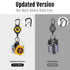 MNGARISTA 2-Pack Upgraded Retractable Keychain, 10 OZ Retraction, 31.5" Stainless Steel Cord, Heavy Duty Carabiner Badge Holder, ID Badge Reel wit...