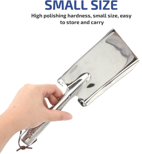 1Pc Garden Shovel Stainless Steel Hand Trowel Mini Snow Hand Shovel Garden Tool for Soil Planting Digging Transplanting Smoothing (Flat Shovel)...