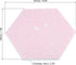 PATIKIL Hexagon Felt Board Tiles, 8 Pack Self Adhesive Moon Wall Pin Bulletin Board with Push Pins for Photos Memos Home Office Decor, Pink...