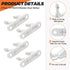 131763310 Washer Door Striker Replacement Part (4 Pack) by Beaquicy Fit for Frigidaire Kenmore Washers bltf2940es3 gltf2940es1 wtf330hs0 fwtb59rgs0 - Replaces 131763300 AP3580441 1032664 PS890617