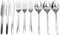 9 Piece Set Western Style Tableware Reusable Cutlery Set, Travel Paraphernalia, Stainless Steel Western Food Steak Knife, Fork, Spoon Set Portable...