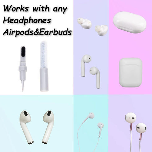 Camkix 6-in-1 Electronics Cleaning Kit - Key Puller, Flocking Sponge Cleaner, Pen Nibs, Cleaning Cloths - Keyboards, Earbuds, Hearing Aids- Cleane...