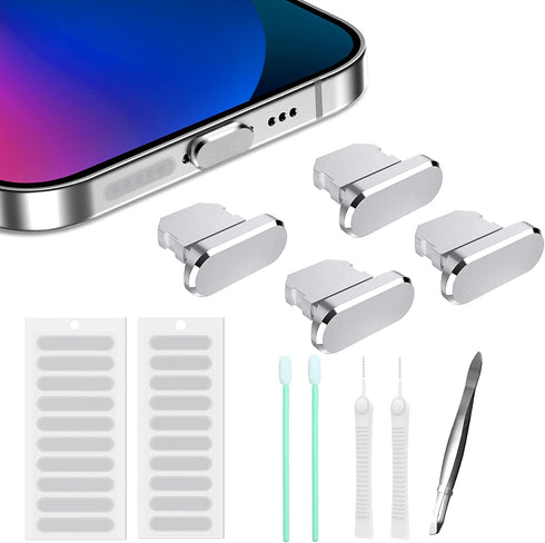 iPhone Dust Plug Compatible with iPhone and AirPods, Lightning Port Plug Protector Charging Port Anti Dust Cover Includes Speaker Cover and Port C...