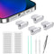 iPhone Dust Plug Compatible with iPhone and AirPods, Lightning Port Plug Protector Charging Port Anti Dust Cover Includes Speaker Cover and Port C...