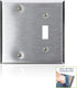 Leviton 84006-40 SS WP 2G 1TGL/1BLANK STD SIZE......