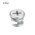 Cam Lock Nut for Furniture, 8pcs 12x10mm Joint Connector Locking Nuts Furniture Connecting Cam Fittings...