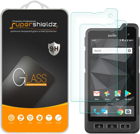 Supershieldz (2 Pack) Designed for Sonim XP8 Tempered Glass Screen Protector, Anti Scratch, Bubble Free...