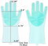 1 Pair of BPA FREE Silicone Dishwashing Gloves for Kitchen Silicone Scrubbing Gloves Soft Bristles Cleaning Pet Care Washing Reusable Non-Slip & H...