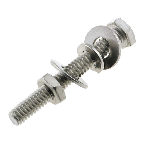 E-outstanding One-Way Tamper Resistant Screw 4 Set 304 Stainless Steel Sign Post Mounting Bolts Hardware Accessories for Stop Signs Traffic Signs...