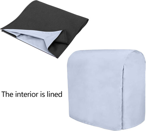 Luxja Dust Cover Compatible with 4.5-Quart and 5-Quart Stand Mixer, Cloth Cover with Pockets for Stand Mixer and Extra Accessories, Black...