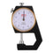 Thickness Gauge 0-10mm | 0.1mm Mechanical Dial Thickness Tester Handheld Measurement Tool Flat Head for Leather, Paper, Sheet Metal, Black...