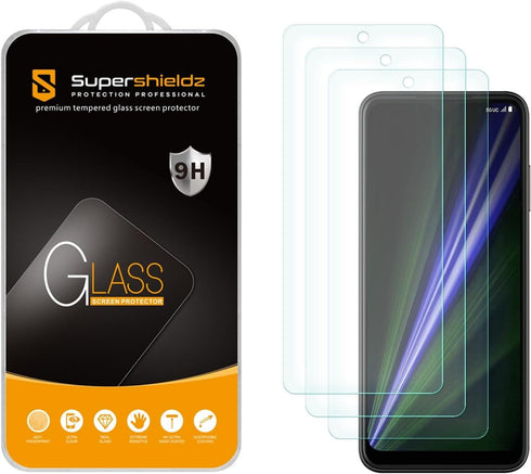 Supershieldz (3 Pack) Designed for T-Mobile (REVVL 7 Pro 5G) Tempered Glass Screen Protector, Anti Scratch, Bubble Free...