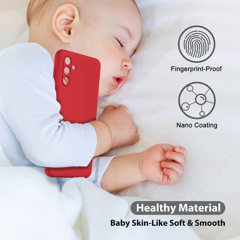 oakxco for Samsung Galaxy A13 5G Phone Case/A04s Phone Case Liquid Silicone, Cute Thin Slim Soft Rubber TPU Plain Smooth Gel Cover for Women Girl,...