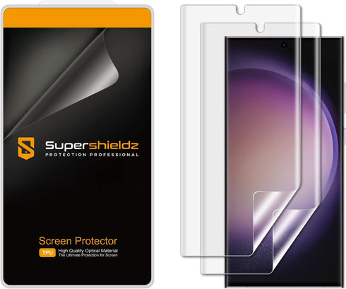 Supershieldz (2 Pack) Designed for Samsung (Galaxy S23 Ultra 5G) Screen Protector, High Definition Clear Shield (TPU)......