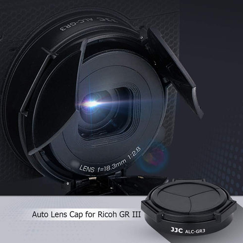 JJC Auto Open and Close Lens Cap Cover for Ricoh GR III GR III HDF GR3 GR3 HDF Digital Camera, Dustproof and Anti-Scratch Lens Protector No Need t...