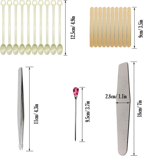 Woohome 66 PCS Epoxy Resin Tools Kit, Silicone Mold Tool Included Measuring Cup, Silicone Mixing Cups, Tweezers with Mixing Sticks, Dropping Pipet...
