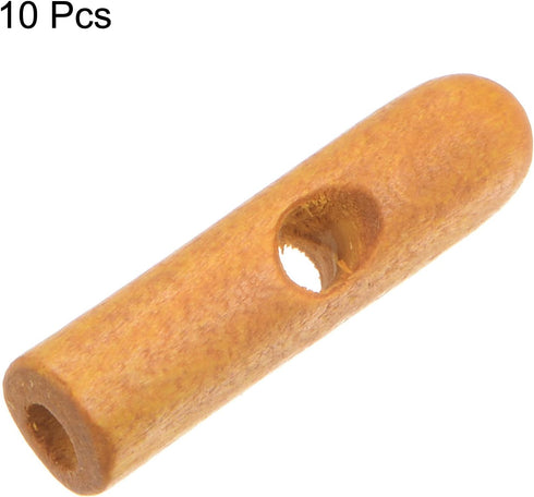 10pcs Umbrella Tail Beads 3.2mm Hole Dia 26mm Length PVA Fiber Umbrella Bone Cover for Folding Umbrella Cover Parts, Wooden...