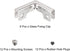 Glass Fixing Clip, 4pcs for 3-6mm L-shaped Glass Combination Fixing Bracket Reinforced Clip Clamp Glass Accessories for Glass Display Cabinet, Fis...
