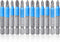 Mesee 12 Pieces 50mm Magnetic Cross Screwdriver Bit Set, 1/4" Hex Shank Anti-Slip Phillips Screwdriver Bits Woodworking Electric Hand Drill Tool A...