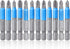 Mesee 12 Pieces 50mm Magnetic Cross Screwdriver Bit Set, 1/4" Hex Shank Anti-Slip Phillips Screwdriver Bits Woodworking Electric Hand Drill Tool A...