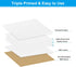 PATIKIL 8x8 Canvas Boards for Painting, 4Pack 100% Cotton Square Triple Primed Stretched Blank Canvas Panel for Acrylic, Oil, Tempera Paints, Whit...