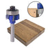 Mesee 4-Teeth Round Over Router Bit, 1/4 Inch Shank Corner Rounding Edge Trimming Router Bit Woodworking Milling Cutter Tool with 5/128 Inch Radiu...