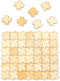 AUEAR, Unfinished Wooden Blank Jigsaw Freeform Wood Piece for DIY Crafts Arts Card Making (50 Pack)...