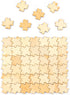 AUEAR, Unfinished Wooden Blank Jigsaw Freeform Wood Piece for DIY Crafts Arts Card Making (50 Pack)...