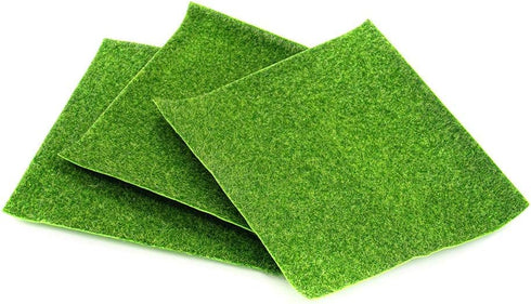 AUEAR, Artificial Garden Grass Life-Like Lawns Squares Fake Fairy Grass Mats Fake Turf Patch Ornament Garden Grass Decoration (3 Pack, 12"x12")...