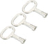 PATIKIL Key Shape Socket Spanner Key, 3 Pack Electrical Cabinet Gas Water Meter Switch Key for 0.45"x0.2" Key Shape Panel Lock, Silver...