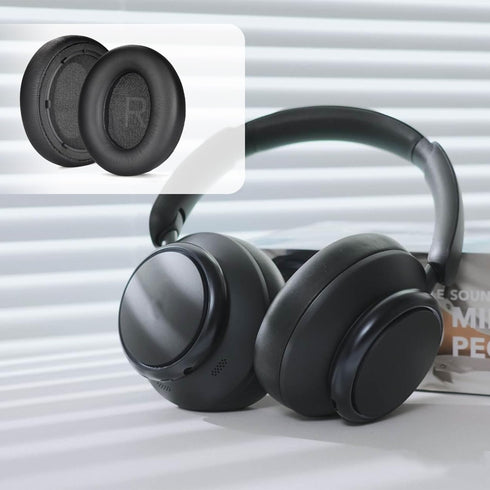 Protein Leather Ear Pads Replacement for Anker Space Q45 Headphones,Space Q45 Earpads with Isolation Foam, Headset Ear Cushion Repair Parts(Black)...