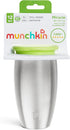 Munchkin Stainless Steel Sippy Cups for Toddlers 1-3, Spill Proof Miracle 360 Cup, Insulated, 10 Ounce, Green...