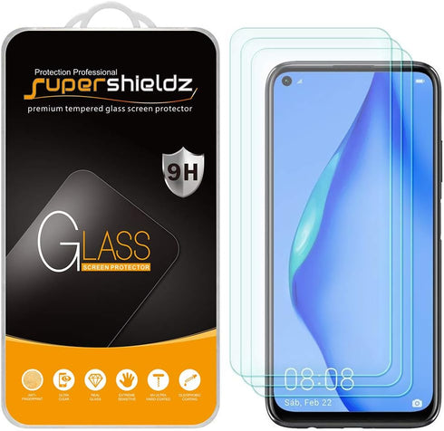 Supershieldz (3 Pack) Designed for Huawei (P40 Lite) Tempered Glass Screen Protector, Anti Scratch, Bubble Free...