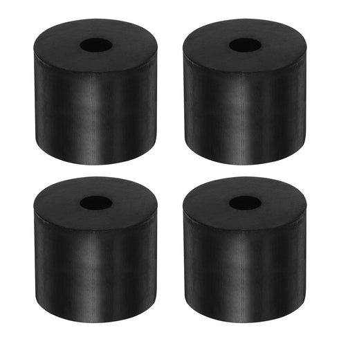 4pcs Rubber Spacer 1.57 Inch OD 0.4 Inch ID 1.57 Inch Thick Neoprene Round Anti Vibration Isolation Pads Isolator Rubber Washers Bushings for Home...
