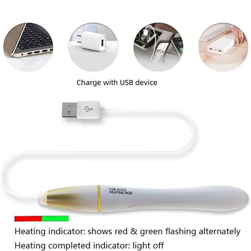 5 Pcs Drying Sticks Dry Rod Desiccant Blcok Cleaning Water Absorption Rod Dryer Stick for Toys + 1x USB Heating Rod Stick Warmer...