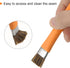 Double-Head Phone Motherboard IC Cleaning Brush 12x15mm Bristles Hair Anti-Static ESD Brush Cleaner for Computer Phone, Orange + Silver Tone...